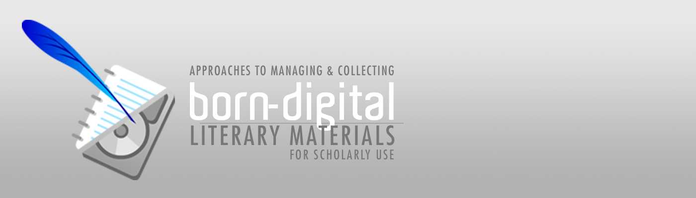 Born-Digital Literary Materials